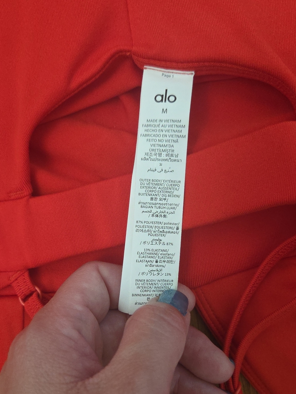 Alo Yoga Airbrush Splendor Dress Bright Red/ Medium - Picture 7 of 9